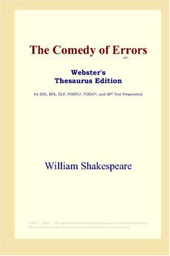 Обложка книги The Comedy of Errors (Webster's Thesaurus Edition)