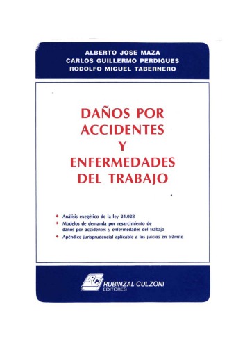 Обложка книги Danos por accidentes y enfermedades del trabajo