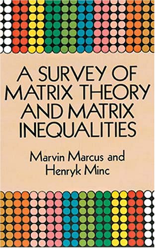 Обложка книги Survey of matrix theory and matrix inequalities