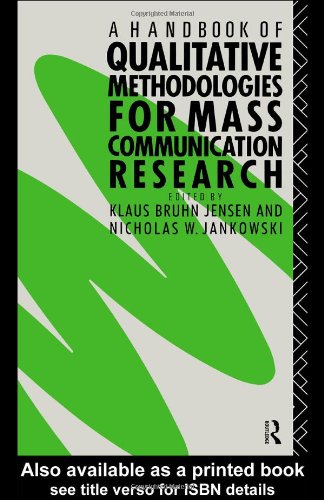 Обложка книги A Handbook of Qualitative Methodology for Mass Communication Research