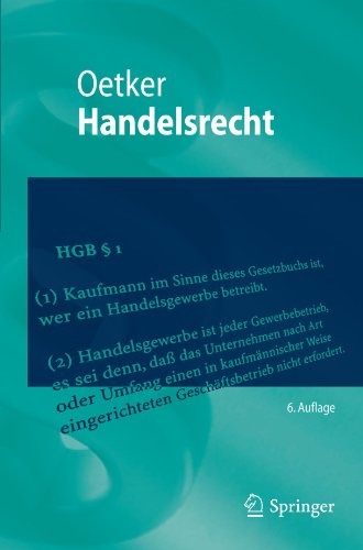 Обложка книги Handelsrecht 6. Auflage