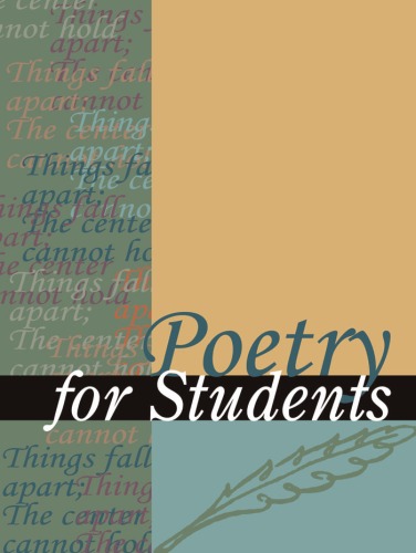 Обложка книги Poetry for Students, Vol. 16