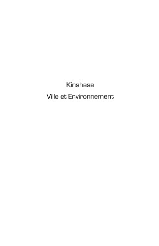 Обложка книги Kinshasa : Ville et Environnement