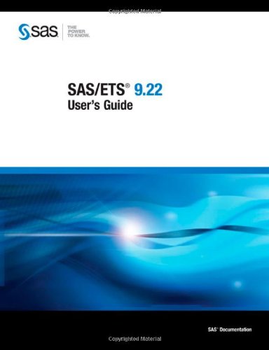 Обложка книги SAS Ets 9.22 User's Guide  4 Volume Set