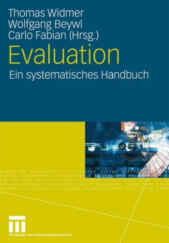 Обложка книги Evaluation. Ein systematisches Handbuch