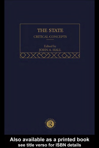 Обложка книги The State, Volume 3 (Critical Concepts)