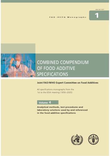 Обложка книги Combined Compendium of Food Additive Specification