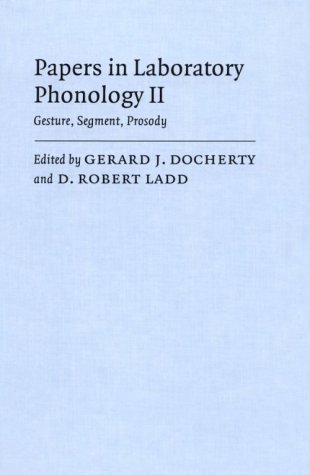 Обложка книги Gesture, Segment, Prosody (Papers in Laboratory Phonology II)