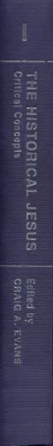Обложка книги HISTORICAL JESUS, VOLUME 1 (Critical Concepts in Religious Studies)