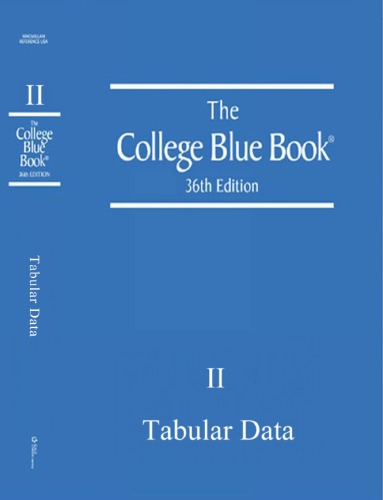 Обложка книги The College Blue Book    36th edition  2009 , Volume 2: Tabular Data