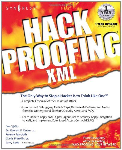 Обложка книги Hack Proofing XML with CDROM