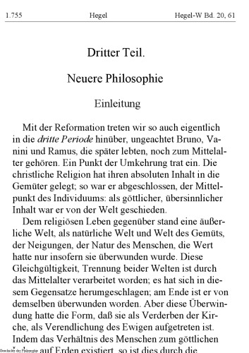 Обложка книги Vorlesungen uber die Geschichte der Philosophie - 3. Neuere Philosophie
