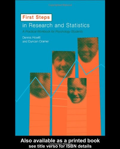 Обложка книги First Steps In Research and Statistics: A Practical Workbook for Psychology Students