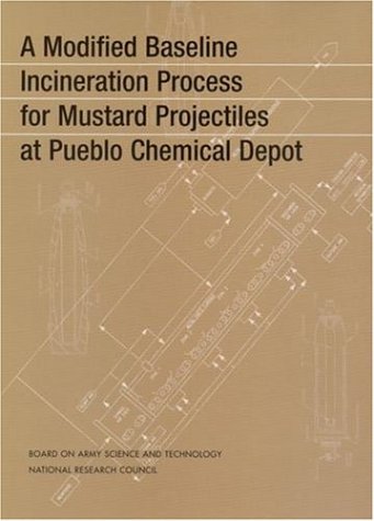 Обложка книги A Modified Baseline Incineration Process for Mustard Projectiles at Pueblo Chemical Depot (Compass Series (Washington, D.C.).)
