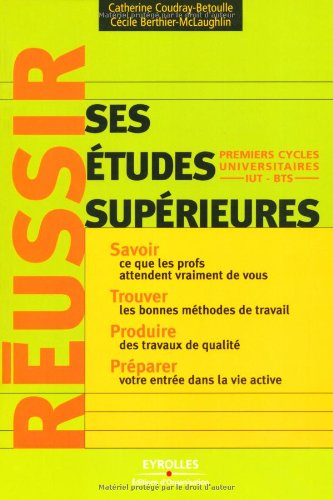 Обложка книги Réussir ses études supérieures
