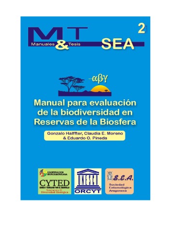 Обложка книги Manual para evaluación de la biodiversidad en Reservas de la Biosfera  Spanish