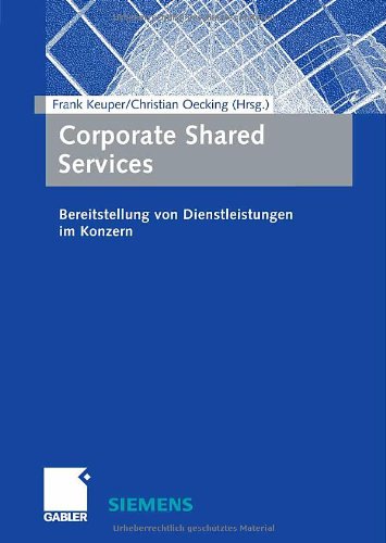 Обложка книги Corporate Shared Services: Bereitstellung von Dienstleistungen im Konzern