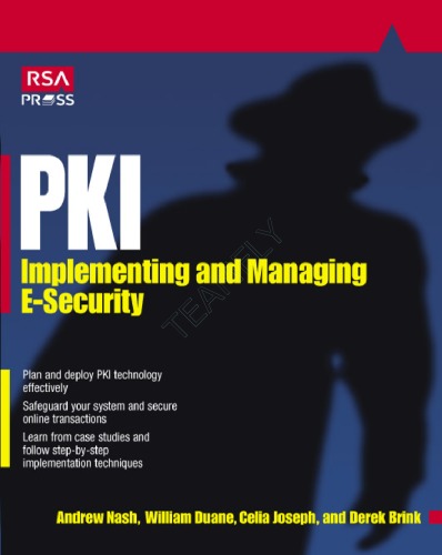Обложка книги Pki: Implementing and Managing E-Security