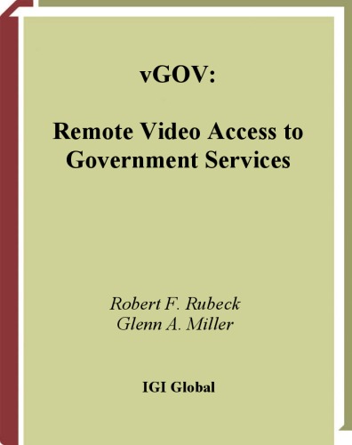 Обложка книги Vgov: Remote Video Access to Government Services