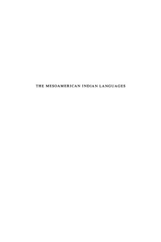 Обложка книги The Mesoamerican Indian Languages (Cambridge Language Surveys)