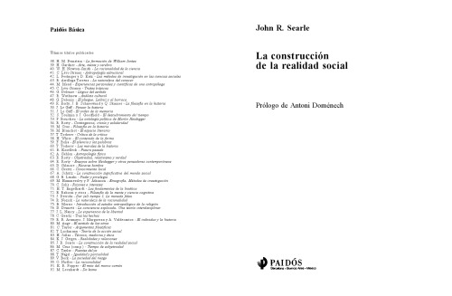 Обложка книги La Construccion De La Realidad Social  (Paidos Basica)
