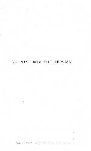 Обложка книги Stories from the Persian: Abdulla of Khorassan (and) Ahmed the Cobbler