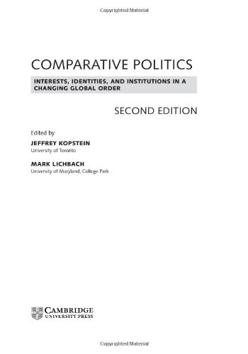 Обложка книги Comparative Politics: Interests, Identities, and Institutions in a Changing Global Order