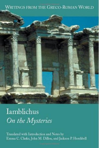 Обложка книги Iamblichus: De Mysteriis (Writings from the Greco-Roman World, V. 4.)