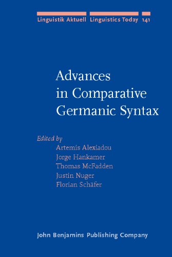 Обложка книги Advances in Comparative Germanic Syntax (Linguistik Aktuell   Linguistics Today)