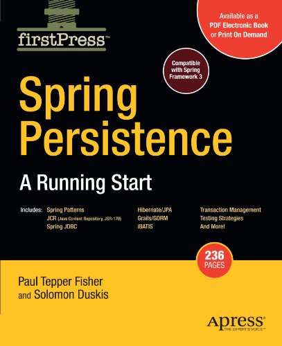Обложка книги Spring Persistence — A Running Start