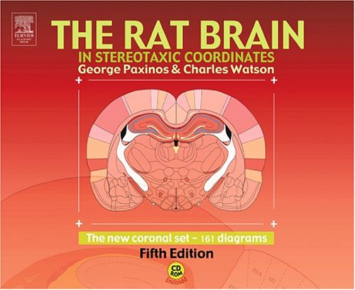 Обложка книги The Rat Brain in Stereotaxic Coordinates - The New Coronal Set, Fifth Edition