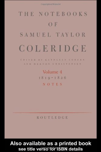 Обложка книги The Notebooks of Samuel Taylor Coleridge: Notebooks 1819-1826