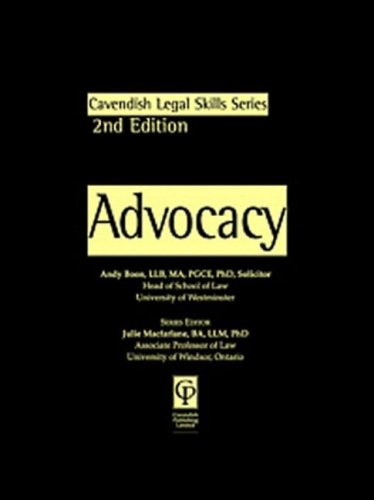 Обложка книги Advocacy (Legal Skills Series) - 2nd edition
