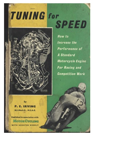 Обложка книги Tuning for speed: How to increase the performance of any standard motorcycle engine for racing and competition work