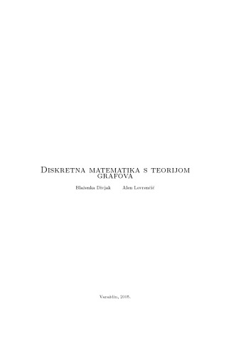 Обложка книги Diskretna matematika s teorijom grafova