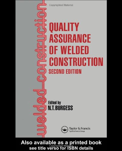 Обложка книги Quality Assurance of Welded Construction