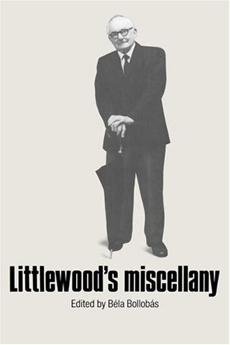 Обложка книги Littlewood's Miscellany 
