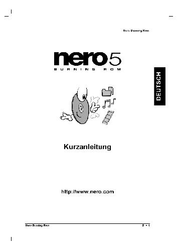 Обложка книги Nero5 BURNING ROM. Kurzanleitung