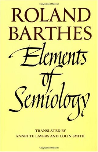 Обложка книги Elements of Semiology 1st Edition