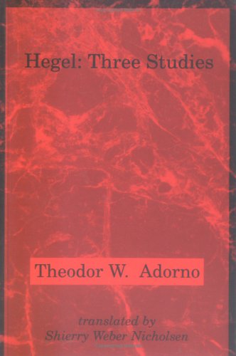 Обложка книги Hegel: Three Studies (Studies in Contemporary German Social Thought)