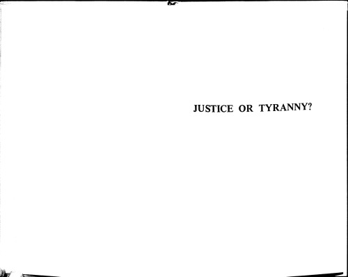 Обложка книги Justice or Tyranny?: A Critique of John Rawls's a Theory of Justice