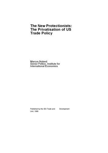 Обложка книги The New Protectionists