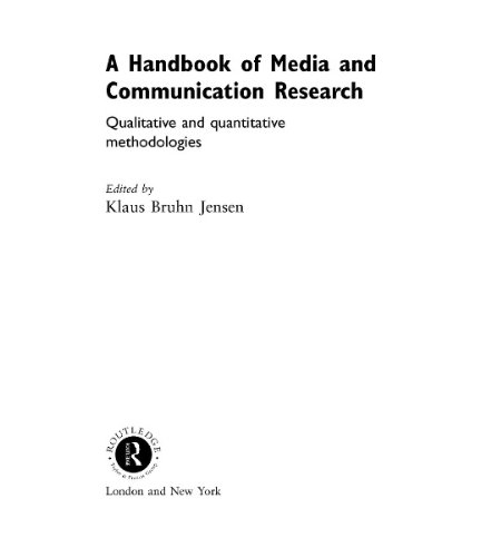 Обложка книги A Handbook of Media and Communication Research