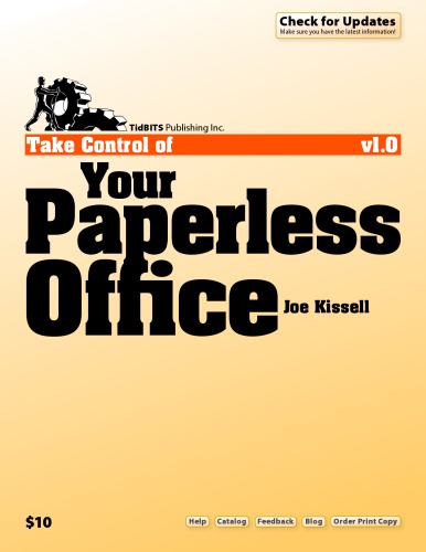 Обложка книги Take Control of Your Paperless Office