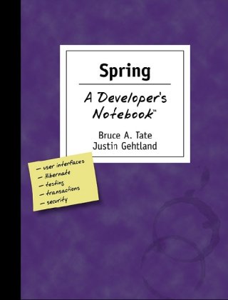 Обложка книги Spring: A developer's Notebook