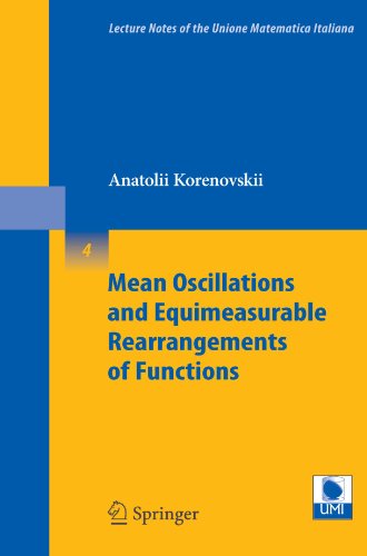 Обложка книги Mean oscillations and equimeasurable rearrangements of functions