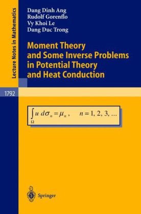 Обложка книги Moment theory, inverse problems in potential theory and heat conduction