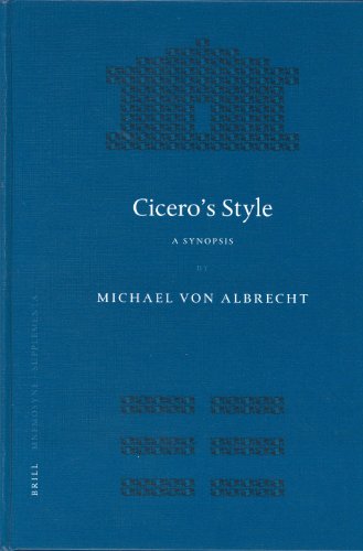 Обложка книги Cicero's Style: A Synopsis