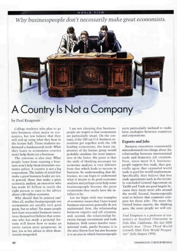 Обложка книги A Country Is Not a Company