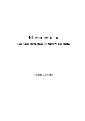 Обложка книги El Gen Egoista